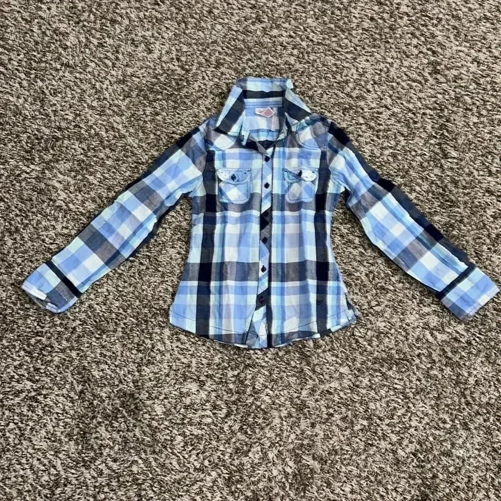 Justice Girls Flannel T-Shirt